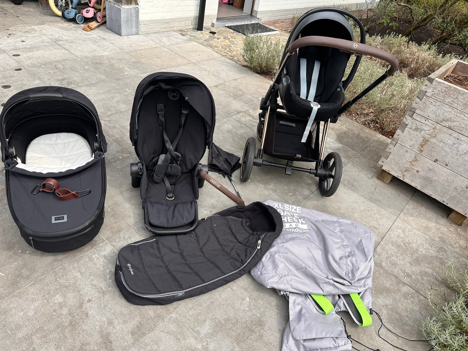 Kinderwagen Cybex Priam rose goude, Gebruikt, Met reiswieg, Ophalen, Kinderwagen