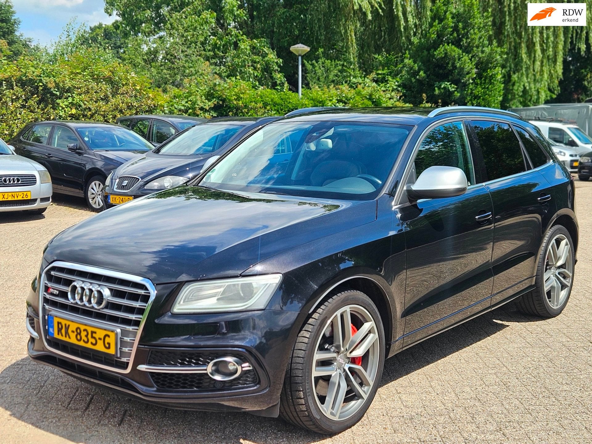 Audi SQ5 3.0 TDI quattro|Pano|Navi|LaneAsist|Voll optie's|vo, Auto's, Audi, Automaat, Euro 5, 15 km/l, Gebruikt