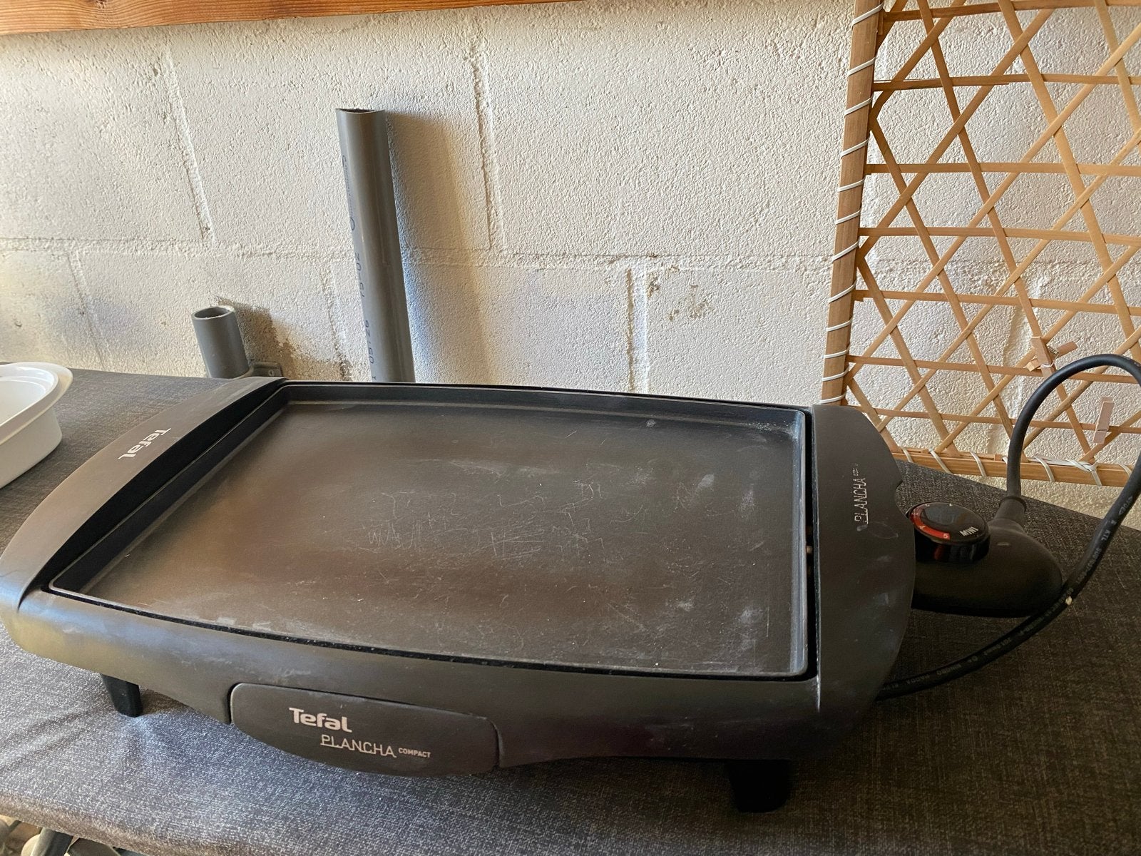 Tefal Plancha Compact Grillplaat, Ophalen of Verzenden, Gebruikt, Minder dan 4 personen