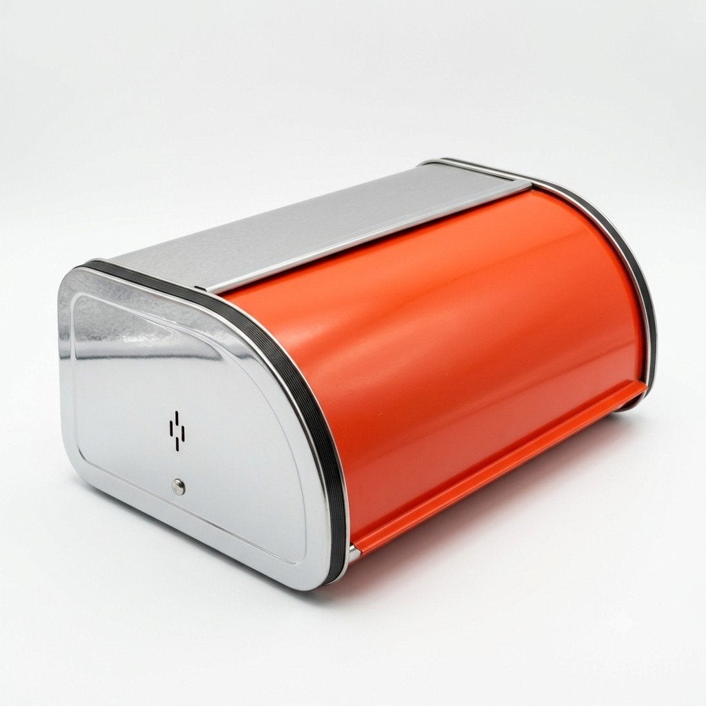 Vintage Brabantia broodtrommel broodbak jaren 70 oranje, Ophalen of Verzenden, Huis en Inrichting