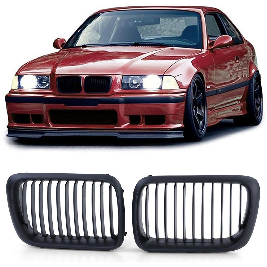 Sport Grille Voor BMW E36 Coupé Cabrio Facelift Mat Zwart 19, Verzenden, Automotive Parts, A.parts@hotmail.nl, Trasmolenlaan 12 3447 GZ Woerden