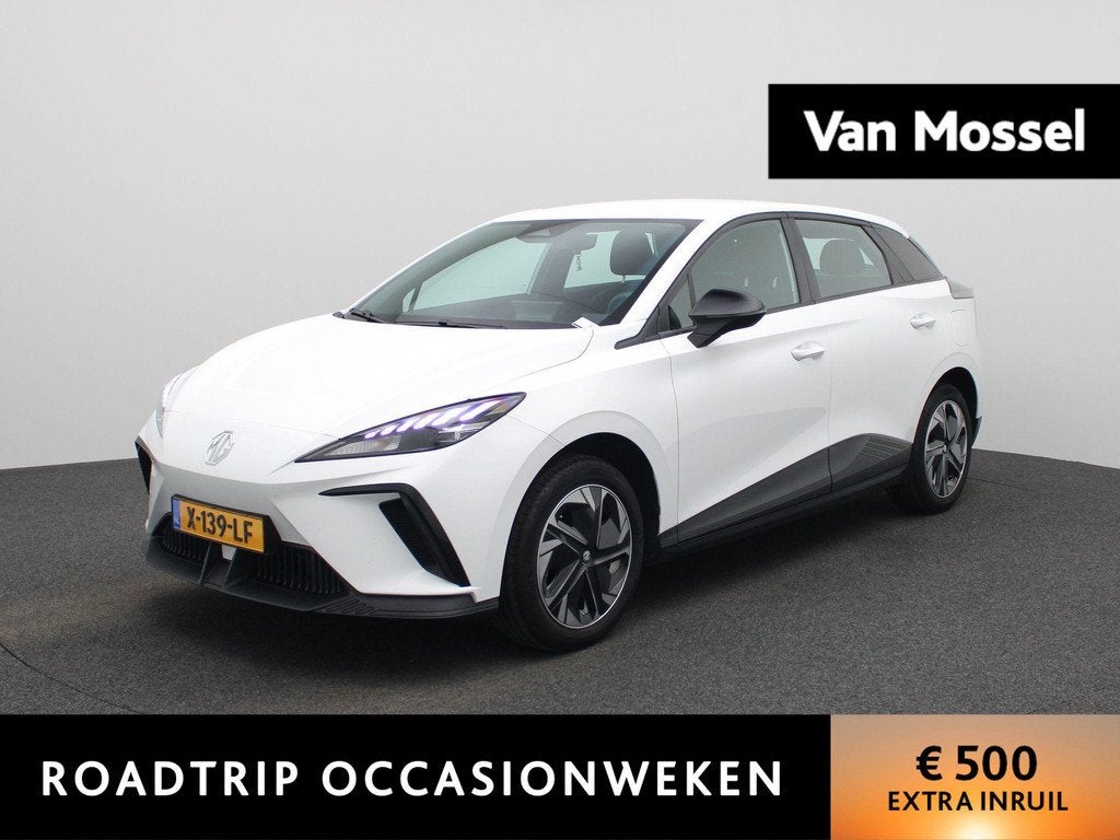 MG MG4 Electric Standard 51 kWh | Apple Carplay / Android Au, Auto's, Automaat, 12 maanden, Wit, Parkeersensor
