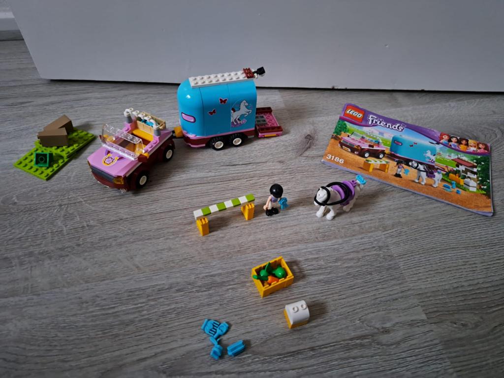 Nr 3186 Emma’s paardentrailer, Lego, Compleet, Friends, Ophalen of Verzenden