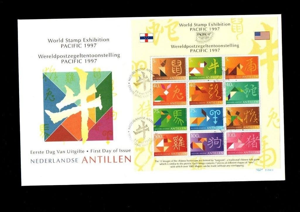 FDC Ned. Antillen 1997, Postzegels en Munten, Ophalen of Verzenden