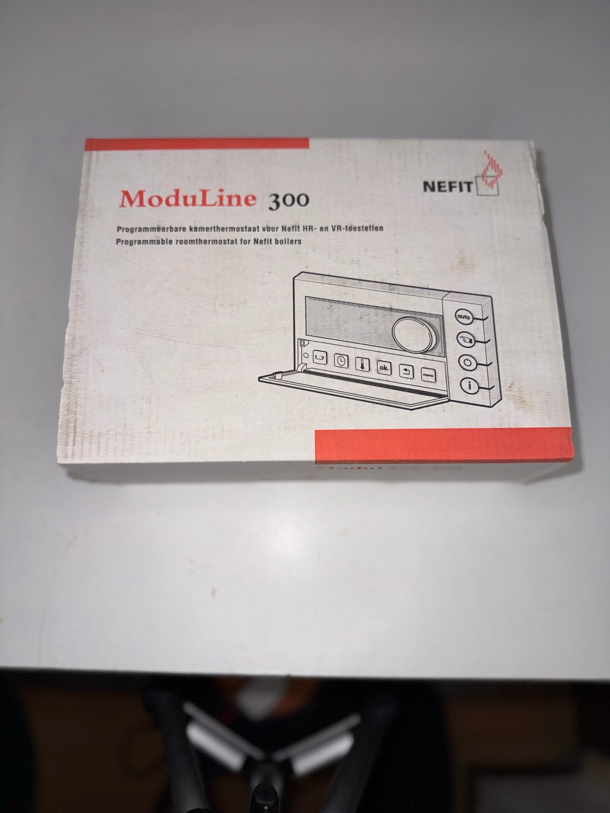 Nefit ModuLine 300 Programmeerbare Kamerthermostaat, Doe-het-zelf en Verbouw, Ophalen of Verzenden, Slimme thermostaat, Nieuw
