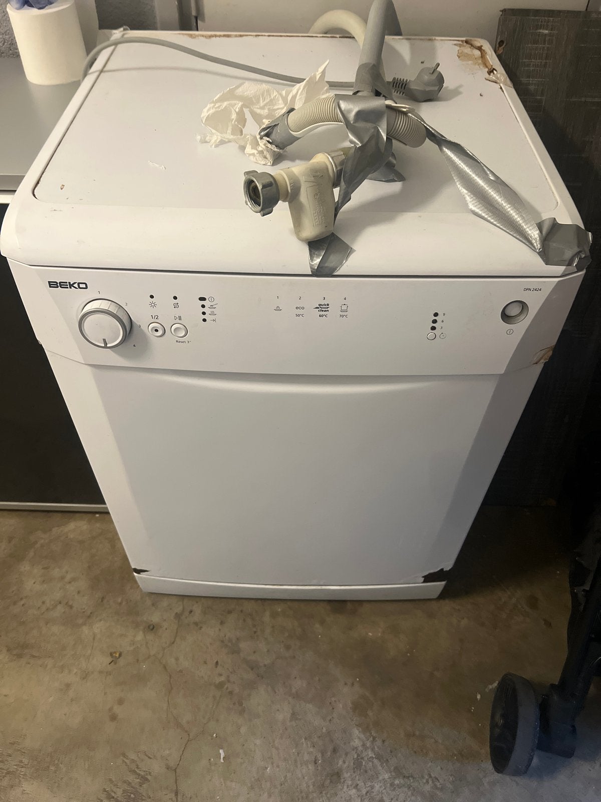 Beko vaatwasser - Gebruikt, werkt nog goed, Witgoed en Apparatuur, Ophalen, Gebruikt, 60 cm of meer, Eco programma
