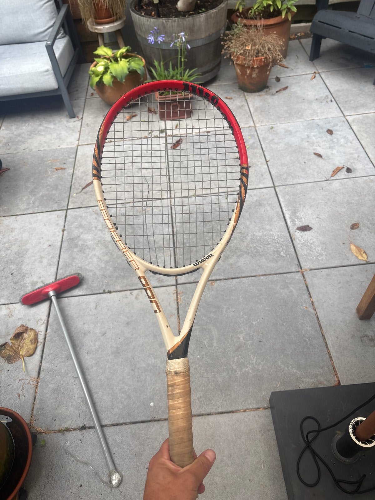 Wilson Pro Staff Federer 90 Tennisracket, Ophalen of Verzenden, Gebruikt, Racket, Wilson