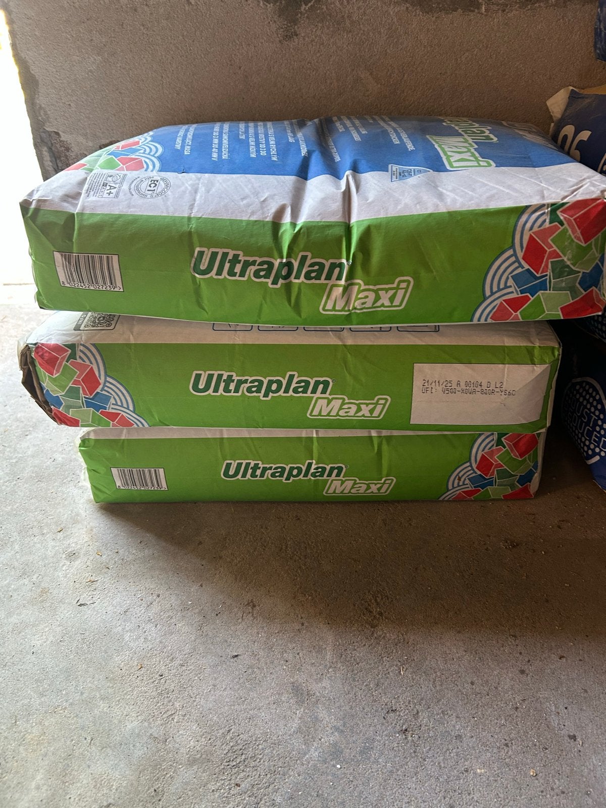 Mapei Ultraplan Maxi egalisatiemortel, Doe-het-zelf en Verbouw, Tegels, Ophalen, Overige materialen, Overige typen, Nieuw