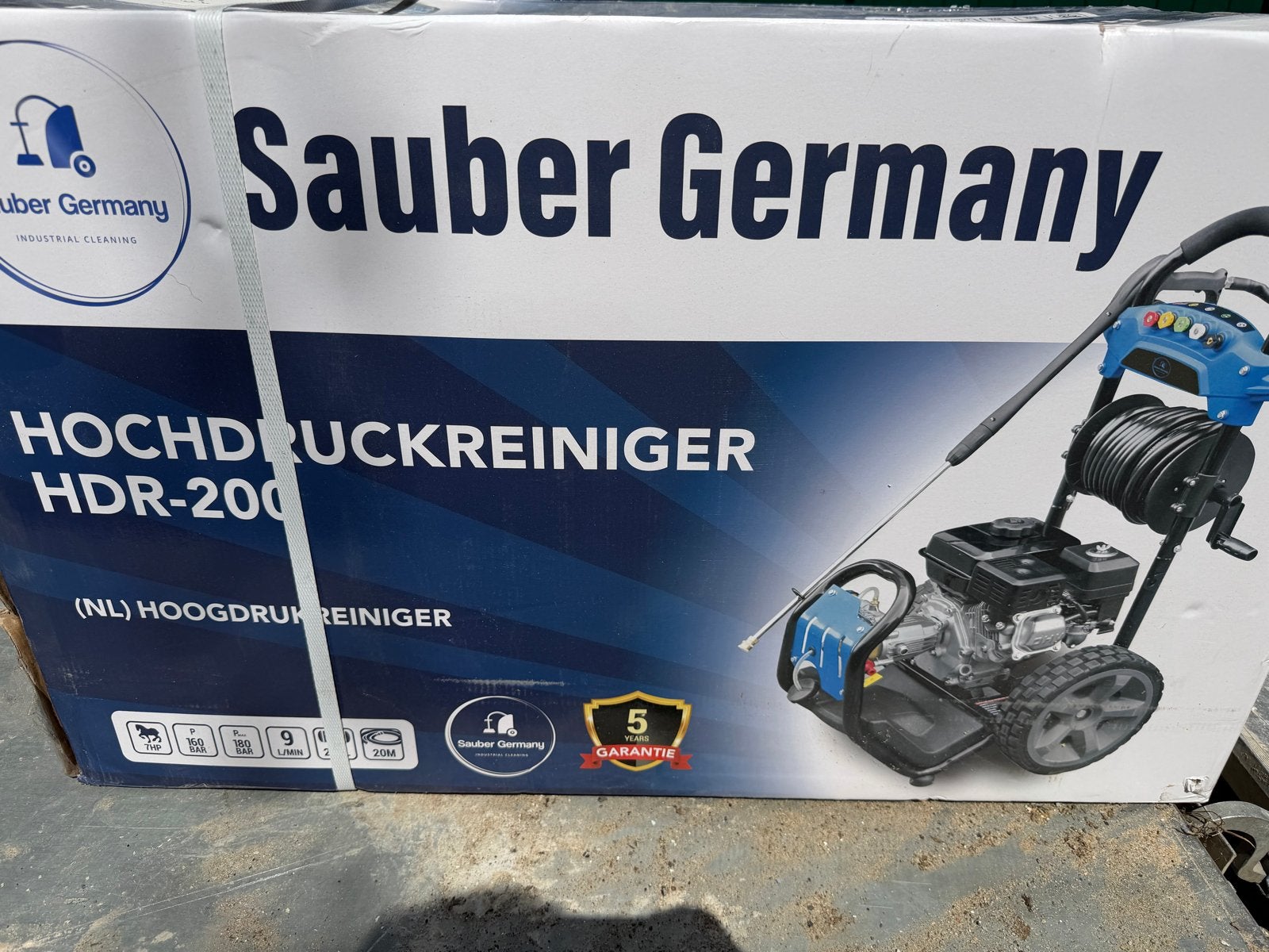 Sauber Germany HDR-200 Hogedrukreiniger - Nieuw in doos, Ophalen, Nieuw, Benzine