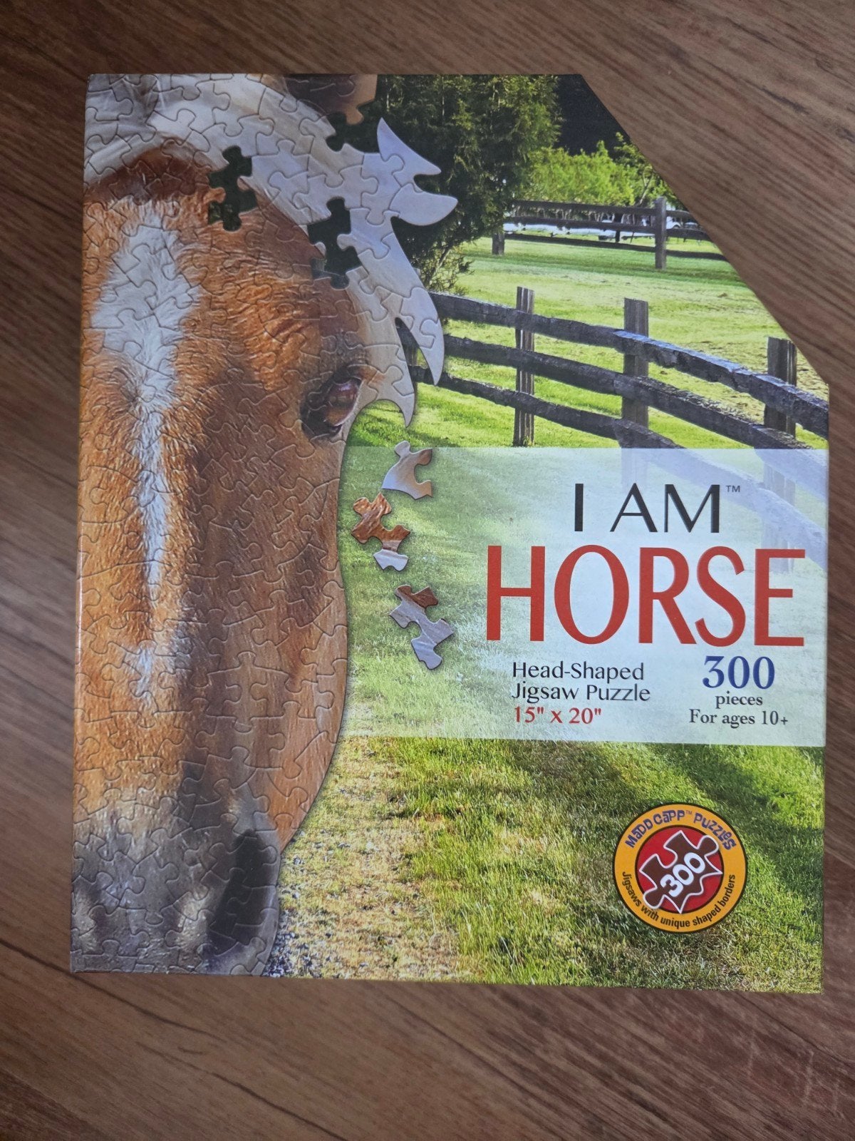 I AM HORSE Hoofdvormige Legpuzzel 300 stukjes, Ophalen of Verzenden, 500 t/m 1500 stukjes, Nieuw, Legpuzzel