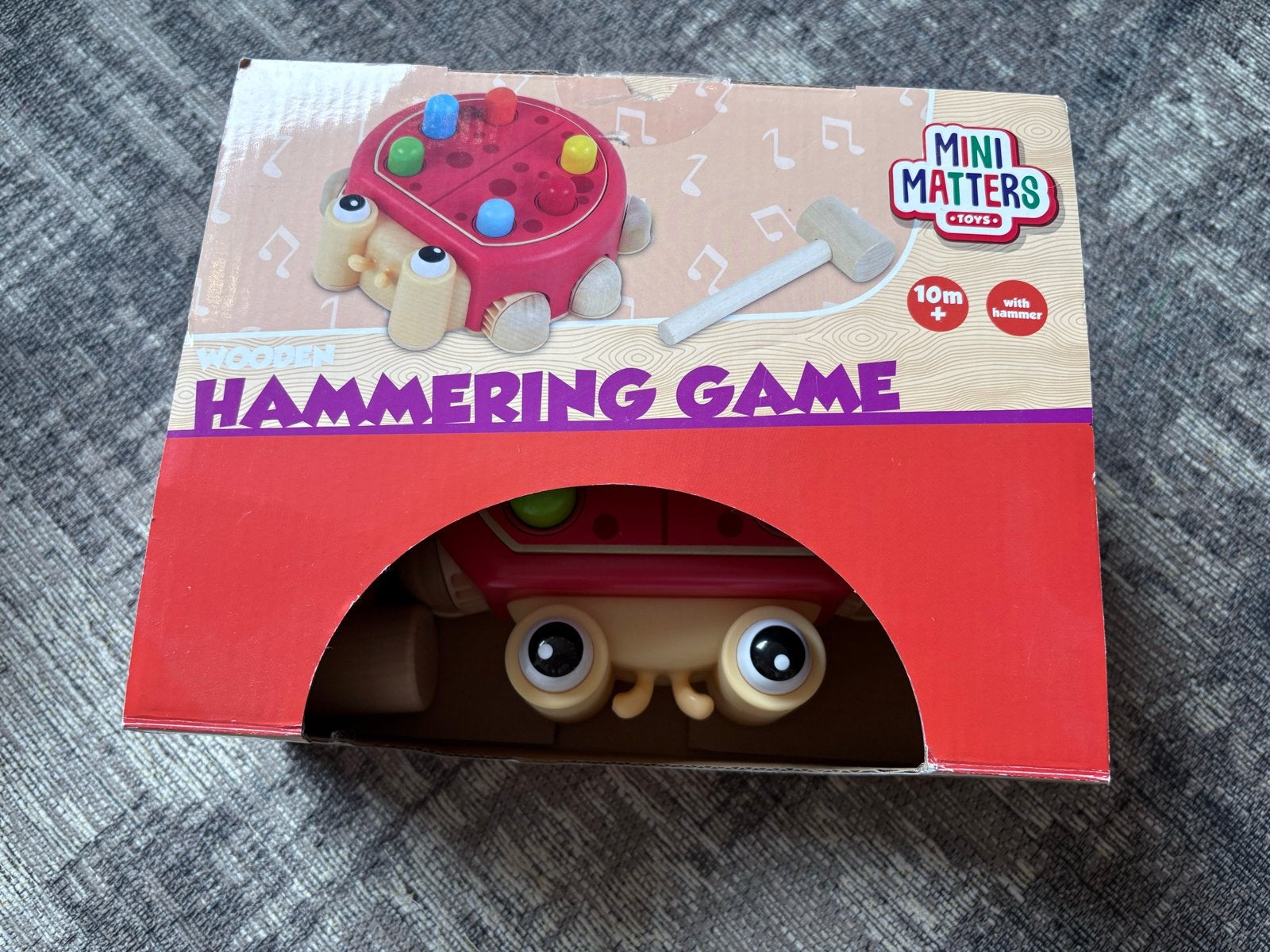 Mini Matters Houten Hamerspel Kever - Zo goed als nieuw, Kinderen en Baby's, Ophalen of Verzenden, Zo goed als nieuw, Overige typen