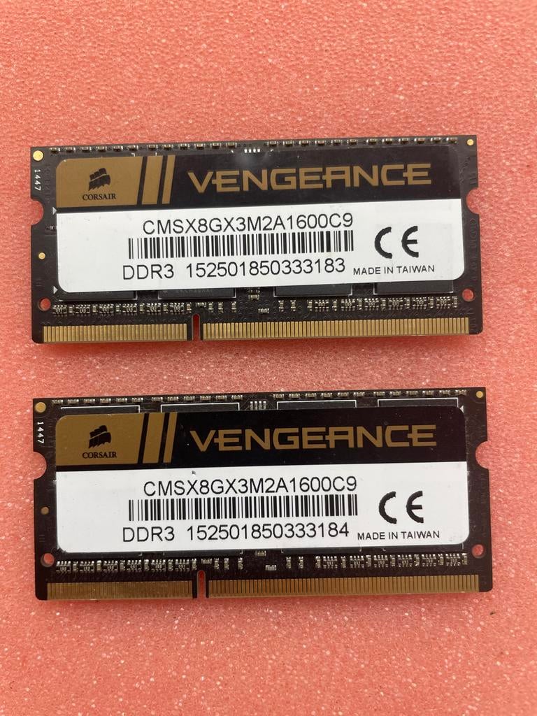Corsair Vengeance DDR3-1600 8GB (2x4GB) RAM Geheugen, Gebruikt, Verzenden, Server, 8 GB