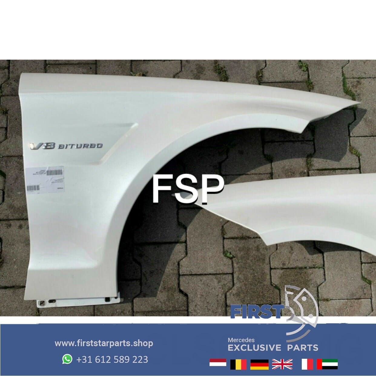 A2188800518 A2188800718 CLS 63 AMG ZIJSCHERM LINKS / RECHTS, Gebruikt, -, Ophalen of Verzenden, Spatbord