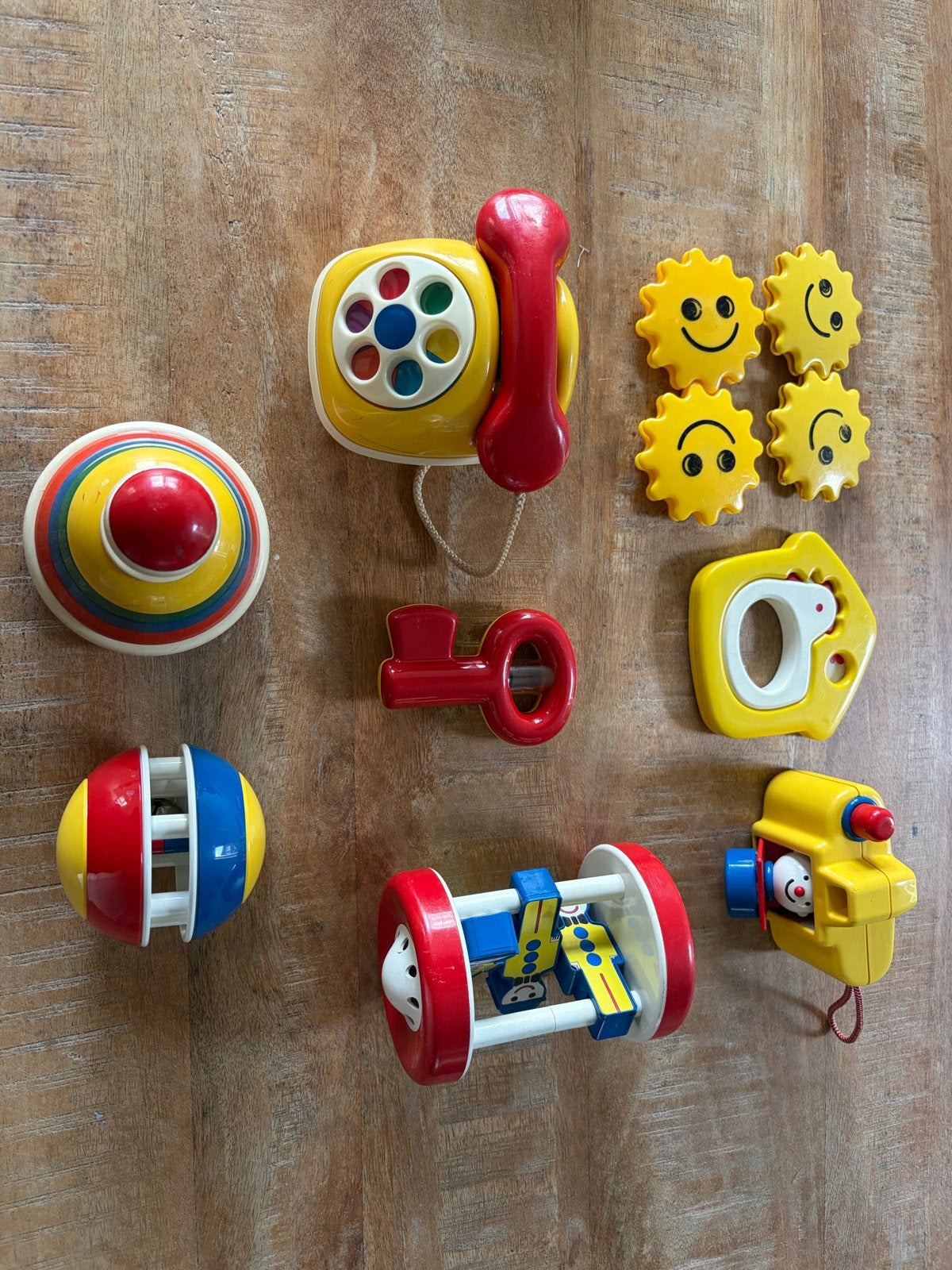 8 stuks Ambi Toys vintage / retro speelgoed, Ophalen of Verzenden, Gebruikt, Overige typen, Met geluid
