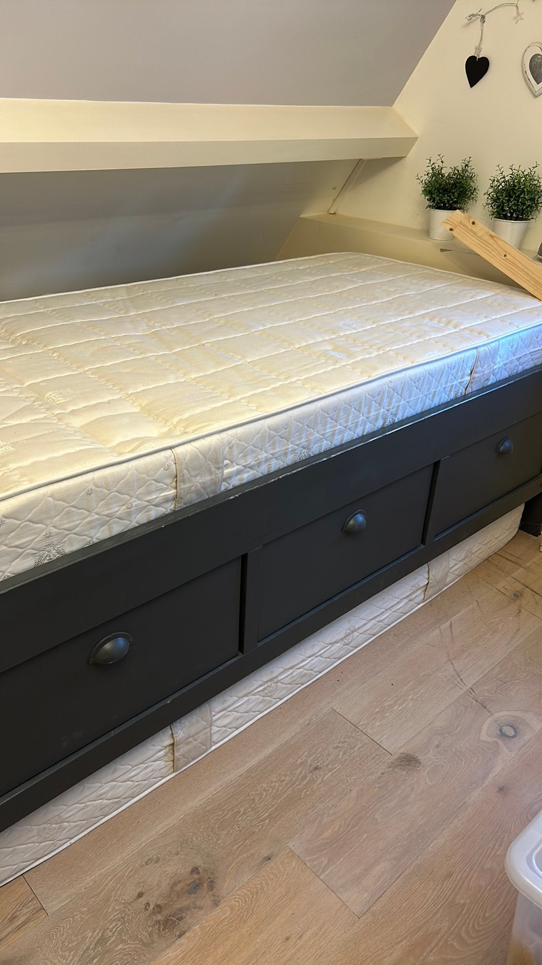 1 pers bed van 200cm bij 90cm, Ophalen, Gebruikt, 90 cm, Eenpersoons