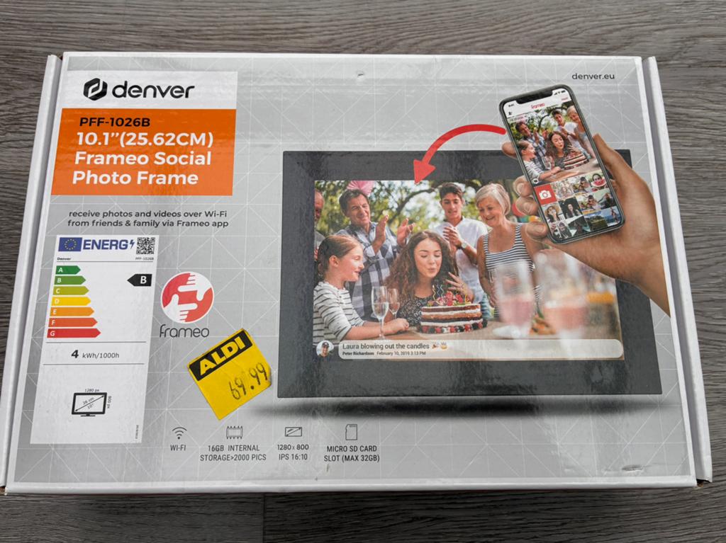 Denver Digitale Fotolijst/ Digital Photoframe, Ophalen of Verzenden, Nieuw, 8 tot 12 inch
