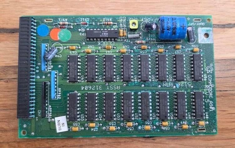 A501 geheugenuitbreiding 512kb voor de Amiga 500, Overige soorten, Ophalen of Verzenden, Desktop, Gebruikt