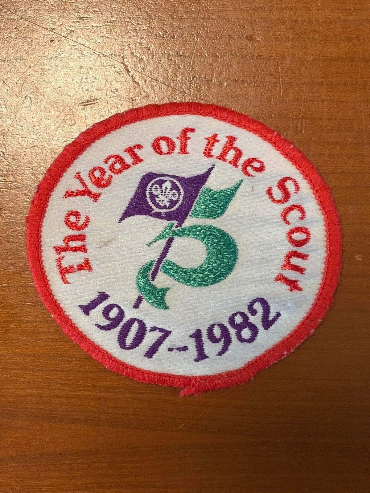 Vintage Scouting Jaar Patch 1907-1982, Verzenden, Gebruikt, Overige typen
