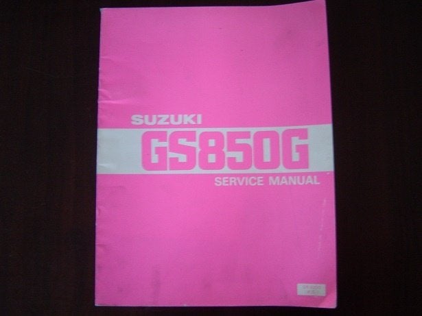 Suzuki GS850 G 1979 motorcycle service manual GS 850, Motoren, Ophalen of Verzenden, Suzuki