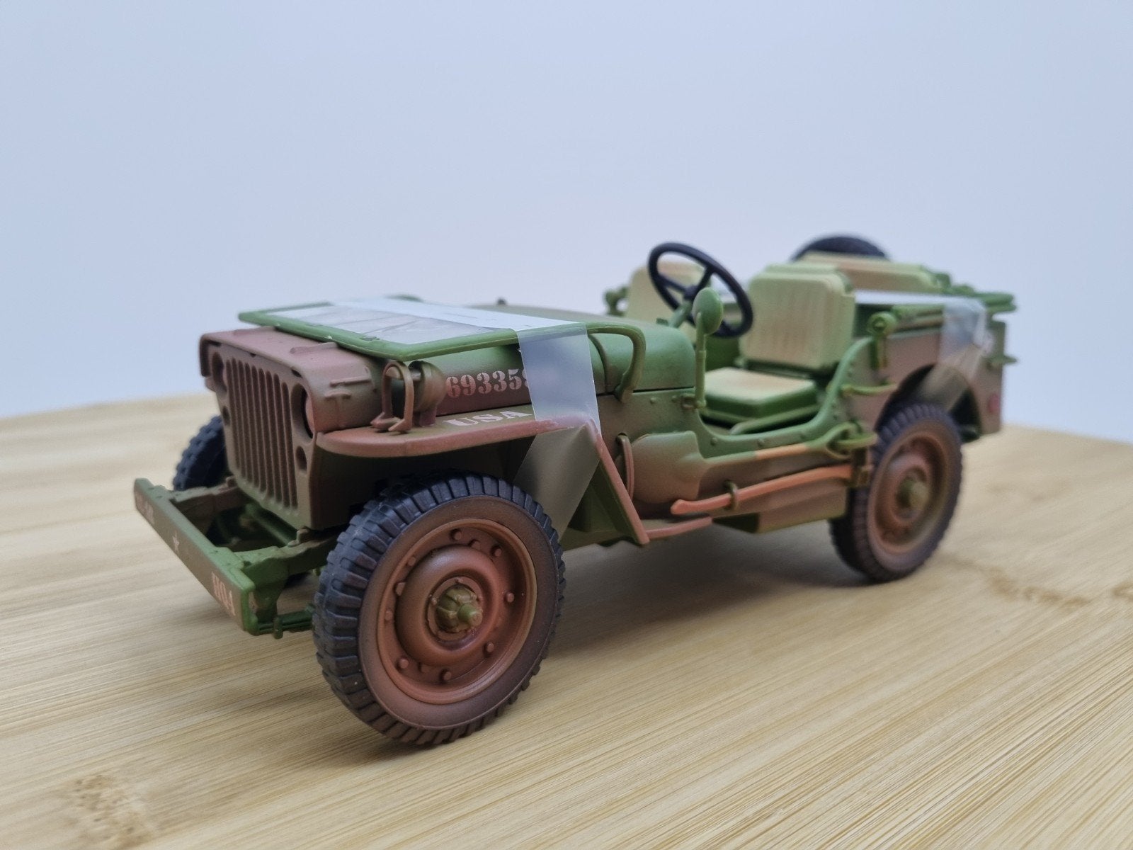 America Diorama Jeep Willy's US Army "Dirty Version" 1:18, Overige merken, Auto, Ar, Nieuw