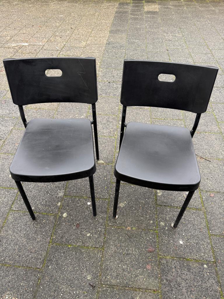 Ikea stoel Herman, Huis en Inrichting, Ophalen, Kunststof, Gebruikt, Twee