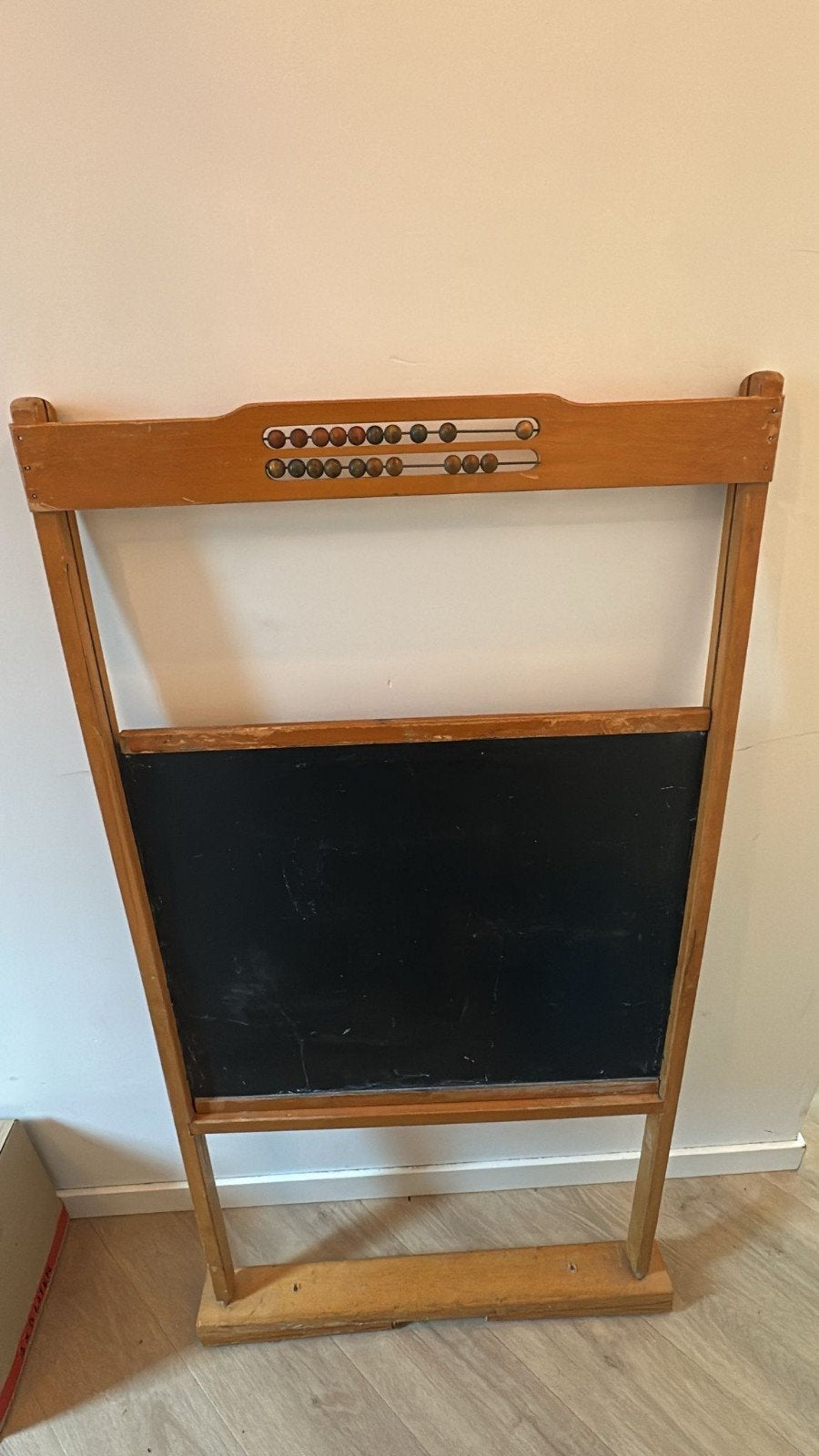 Krijtschoolbord met telraam, Ophalen, Gebruikt, Krijtbord