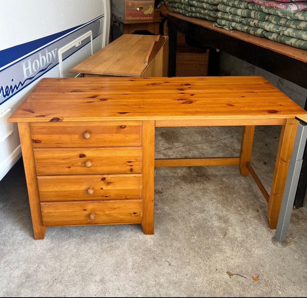 Houten bureau 140x60 cm, Huis en Inrichting, Bureaus, Ophalen