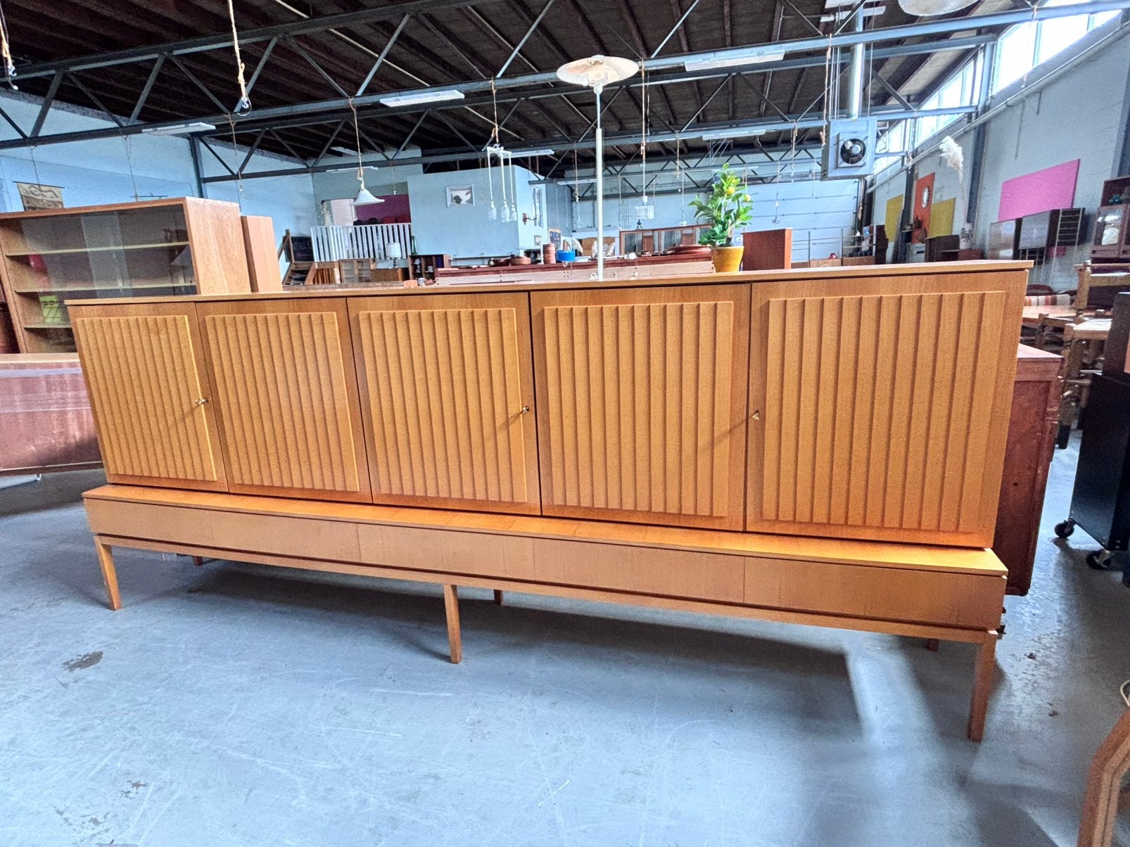 Vintage kast highboard wandkast buffetkast, Ophalen, F, Gebruikt, D