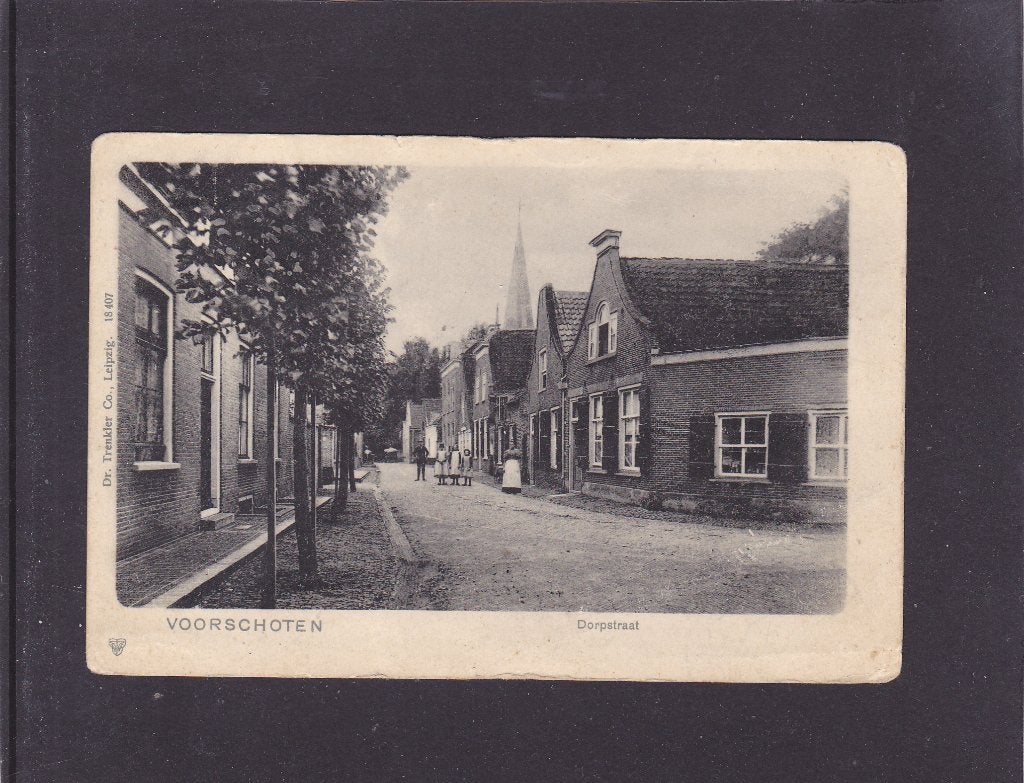 Voorschoten Dorpsstraat 1934 (897), Verzenden, 1920 tot 1940, Gelopen, Zuid-Holland