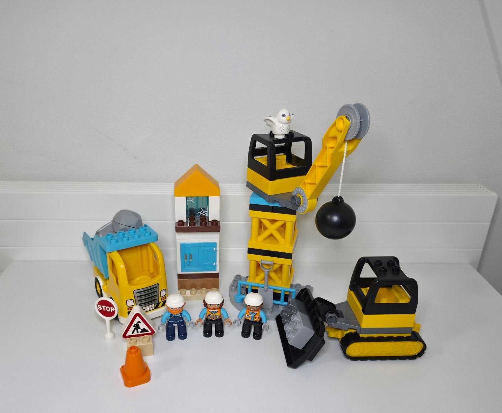 LEGO Duplo Sloop werkzaamheden met sloopkogel - Set 10932, Ophalen of Verzenden, Zo goed als nieuw, Duplo