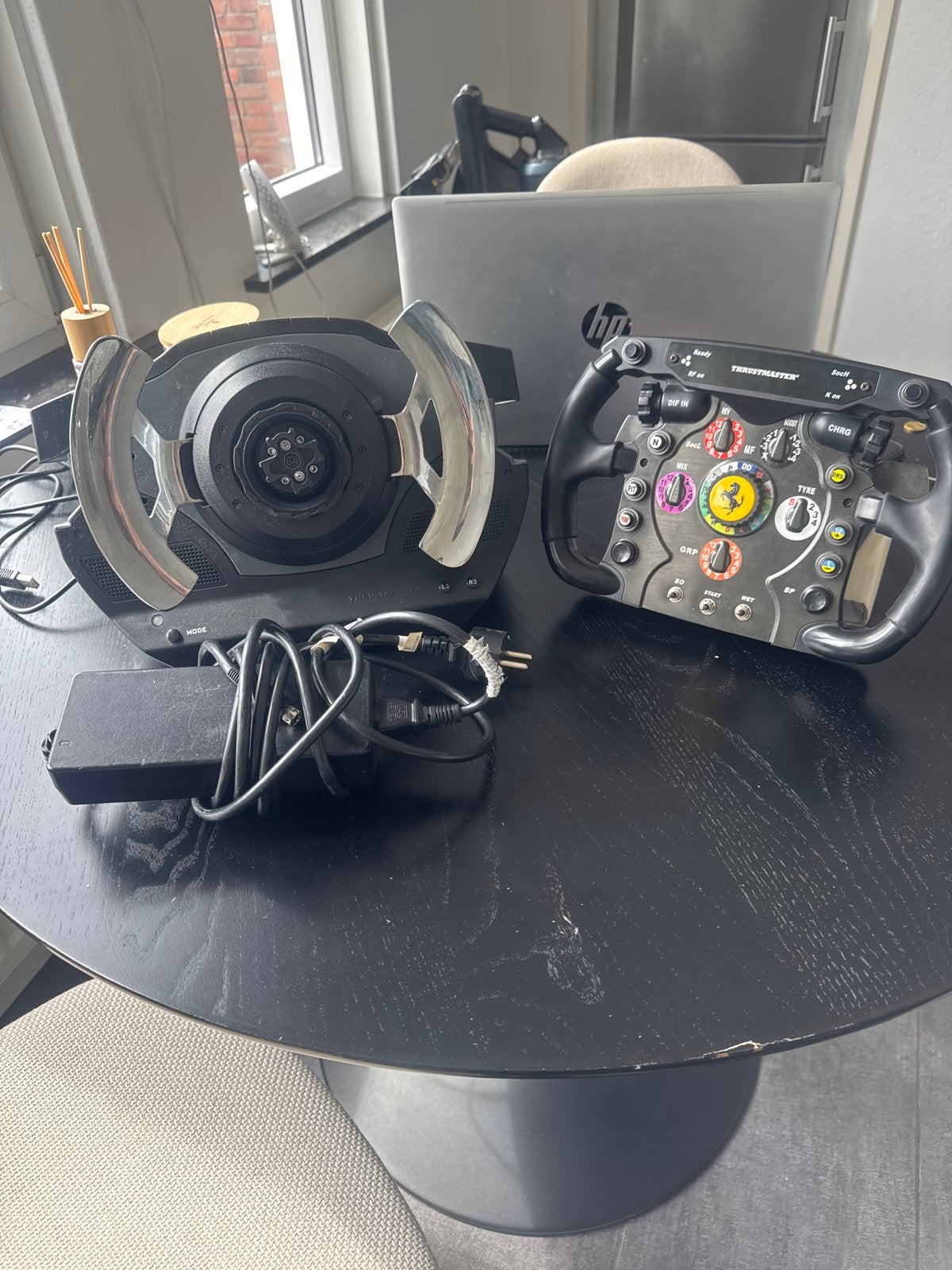 Ferrari F1Wheel met Thrustmaster T500RS Wheelbase met kabels, Ophalen of Verzenden, Overige merken, Zo goed als nieuw