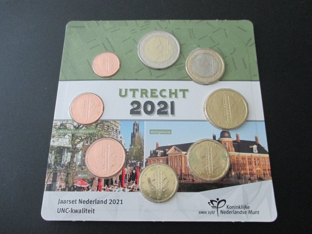 Jaarset 2021 Utrecht unc, Postzegels en Munten, Munten | Nederland, Ophalen of Verzenden, Koningin Beatrix, Euro's, Setje