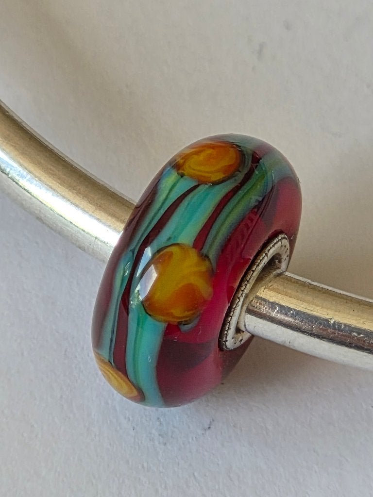 Trollbeads ROOD CHINA, Sieraden, Tassen en Uiterlijk, Bedels, -, Verzenden, -, Zo goed als nieuw