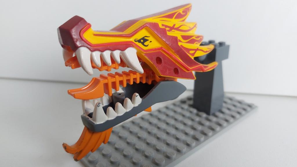 Lego 2507 Drakenkop - Ninjago Legacy, Gebruikt, Lego, Overige typen, Ophalen of Verzenden