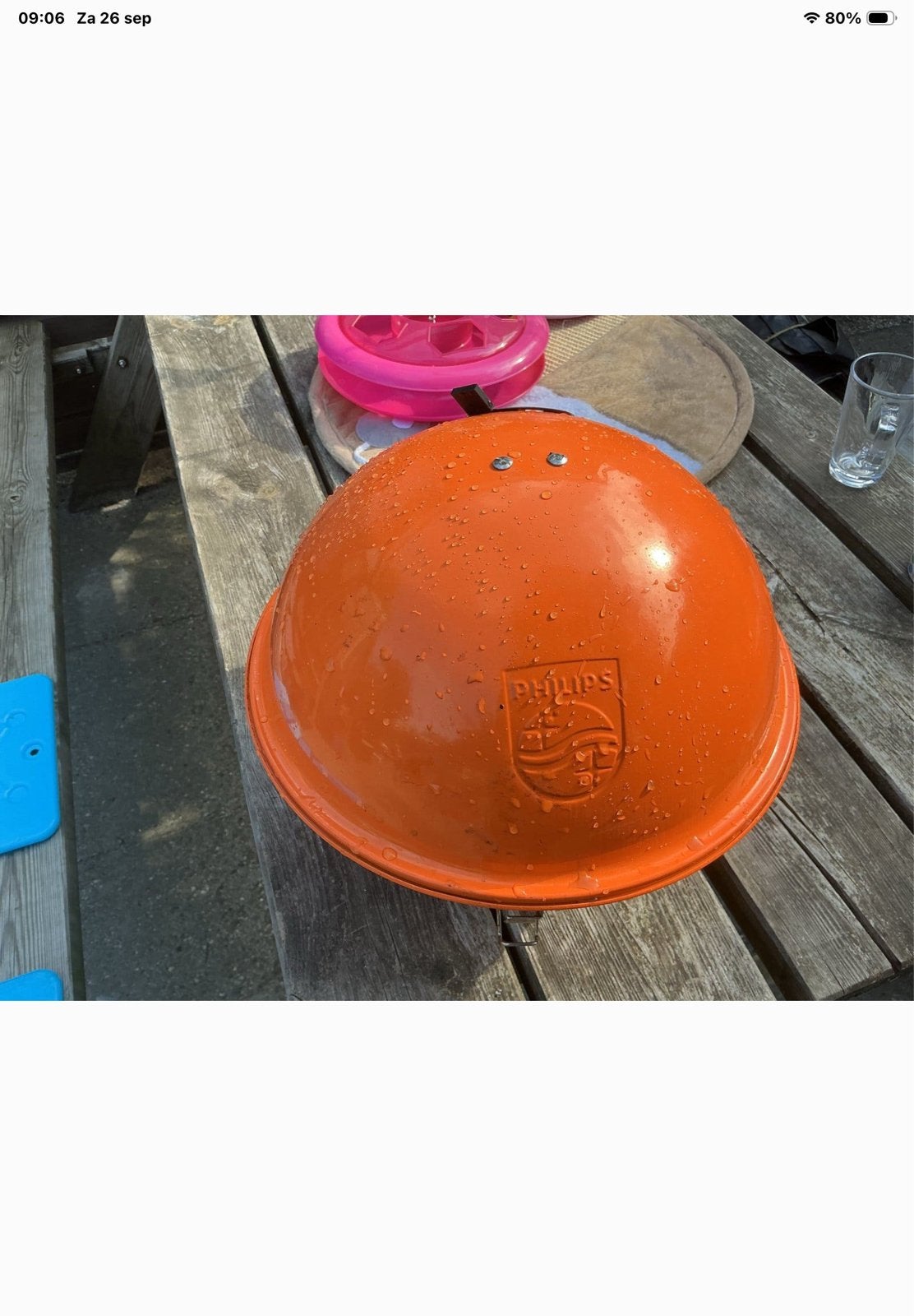 Vintage Philips BBQ Grill - Oranje, Ophalen of Verzenden, Gebruikt