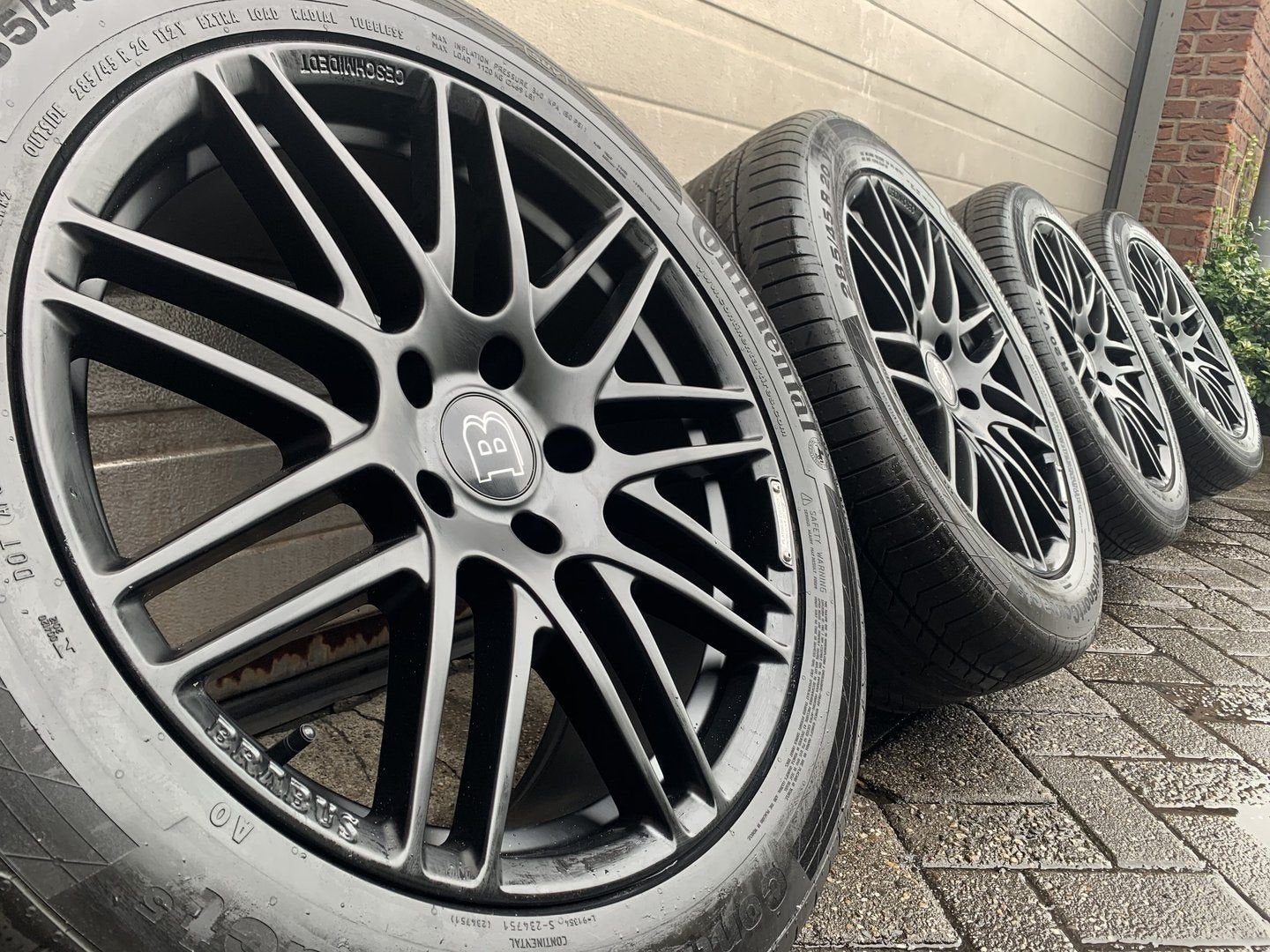20 Mercedes G klasse G500 G63 Brabus W460 W463 zwarte velgen, -, 285 mm, -, Banden en Velgen