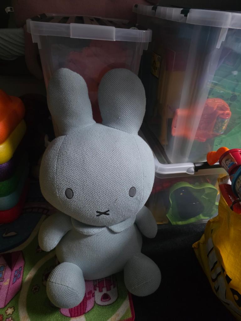 Grote Nijntje knuffel - Zo goed als nieuw, Ophalen, Grijs, Konijn, Nijntje