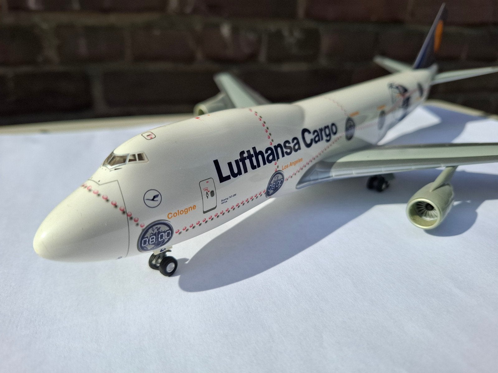 Herpa 1:200 Lufthansa Boeing 747, Ophalen of Verzenden, Schaalmodel