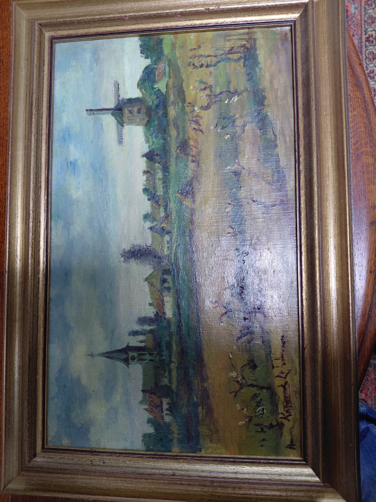 schilderij Anna Lheman Koppenol, Ophalen of Verzenden, Gesigneerd, Landschap