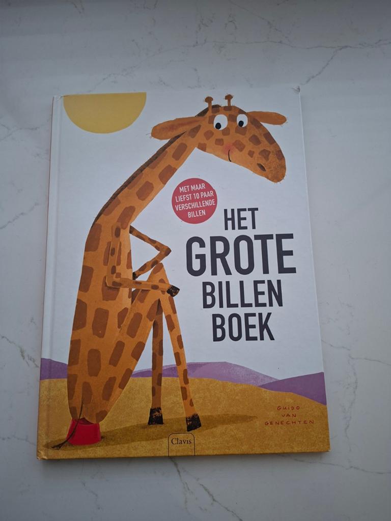 Het Grote Billen Boek - Guido van Genechten, Ophalen of Verzenden, Zo goed als nieuw, 2 tot 3 jaar, Uitklap-, Voel- of Ontdekboek