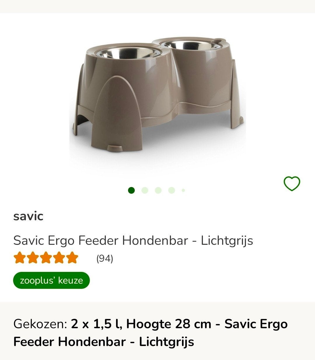 Hondenstandaard voor eten en drinken, Ophalen