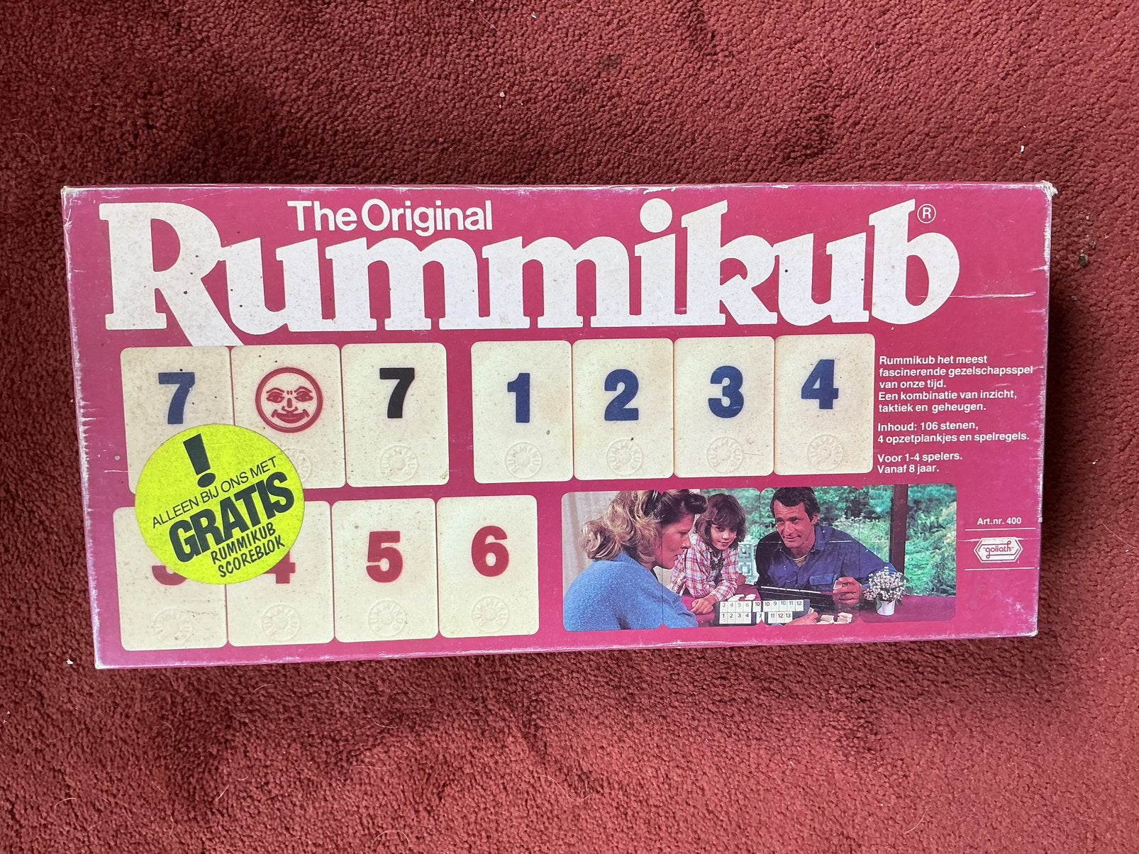 Rummikub Goliath nr 400 GROTE cijfers kompleet spel, Ophalen of Verzenden