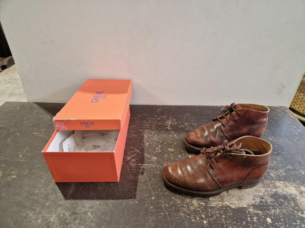 Greve hoge schoenen bruin maat 42.5, Bruin, Boots, Ophalen of Verzenden, Gedragen