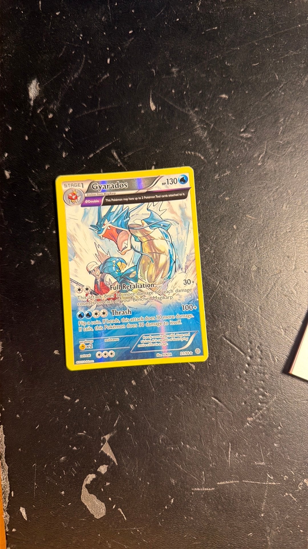 Gyarados 21/98 reverse holo, Ophalen of Verzenden, Zo goed als nieuw