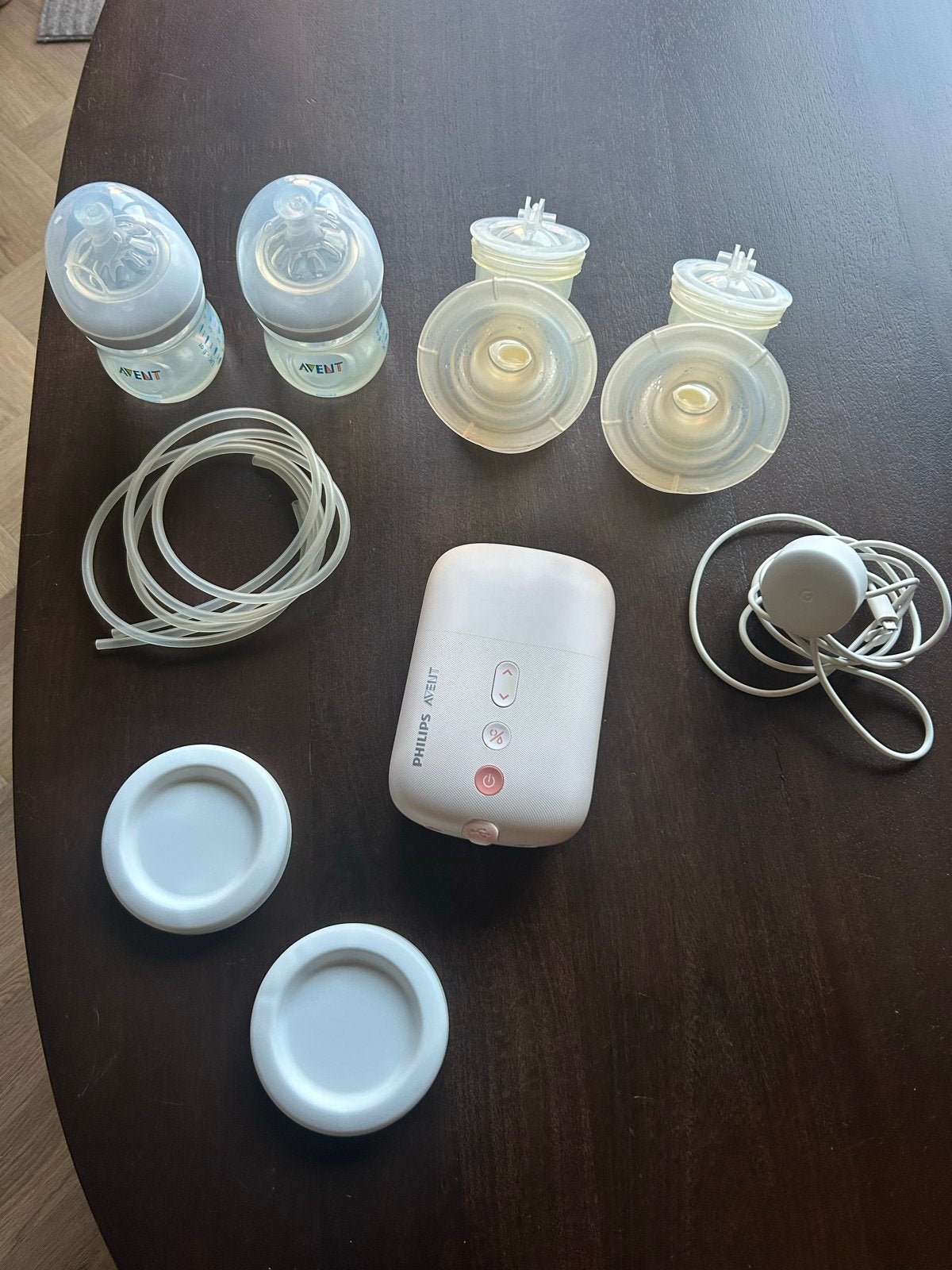 Philips Avent dubbele elektrische borstkolf met accessoires, Ophalen, Gebruikt
