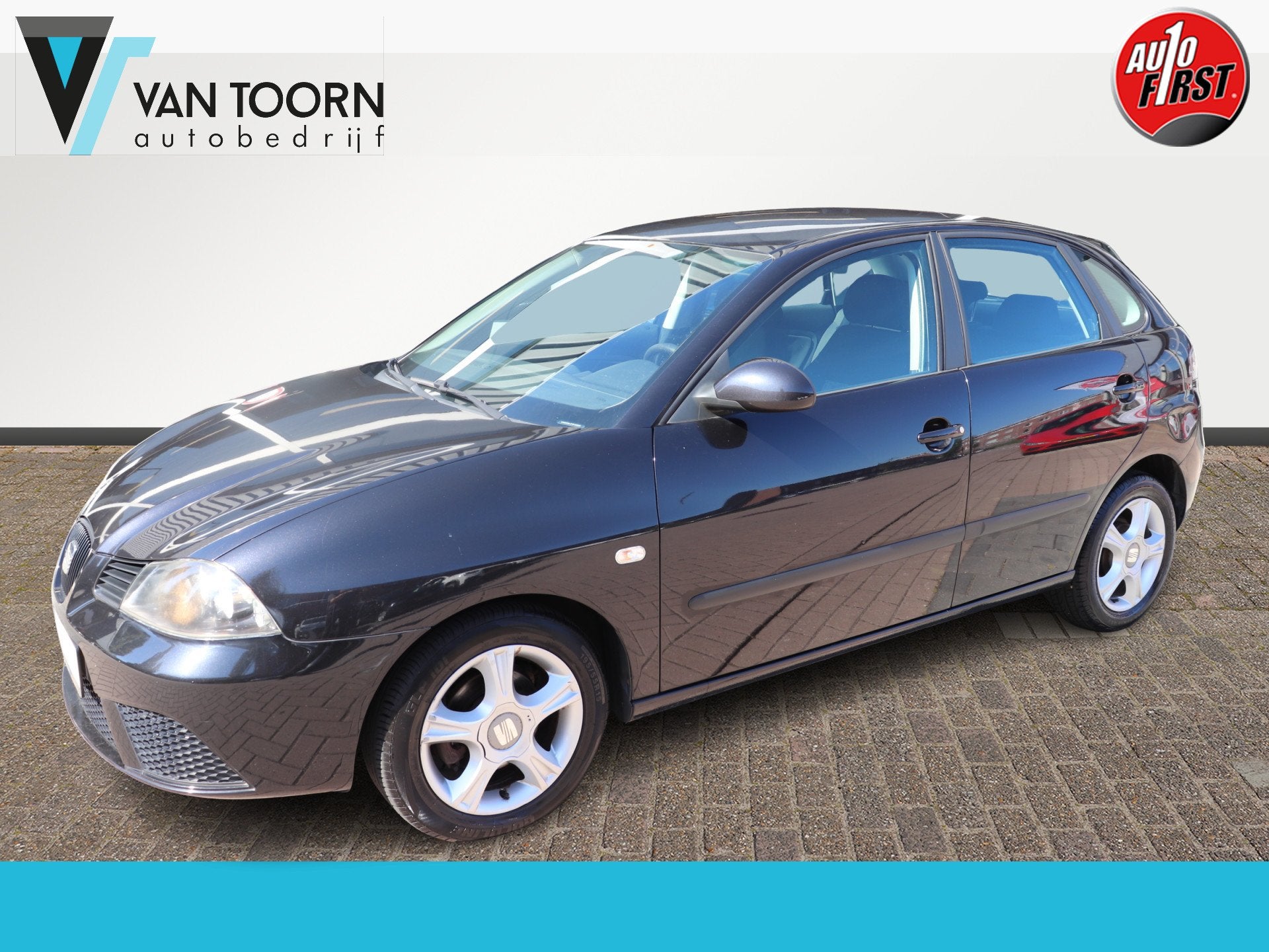 SEAT Ibiza 1.2-12V Trendstyle Airco! . (bj 2007), Auto's, Seat, 1027 kg, Stof, Zwart, 1198 cc