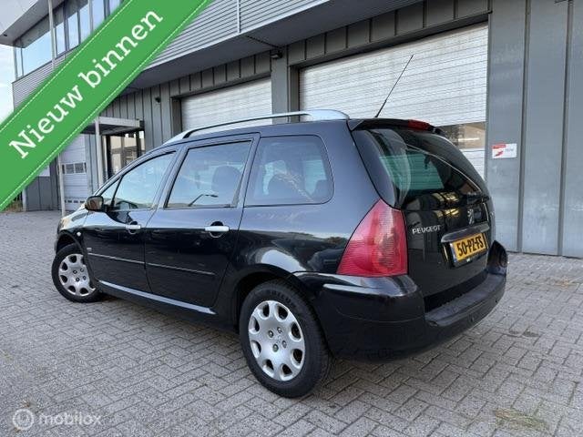 Peugeot 307 SW 1.6 Benzine, Gebruikt, 4 cilinders, Zwart, Origineel Nederlands