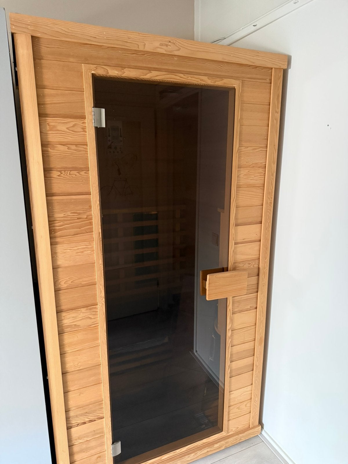 Sauna infrarood 2 persoons, Ophalen, Zo goed als nieuw, Complete sauna