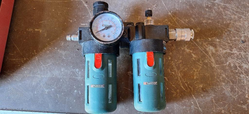 perslucht regelaar en smeerapperaat, Ophalen of Verzenden, Zo goed als nieuw, Minder dan 200 liter/min, 6 tot 10 bar