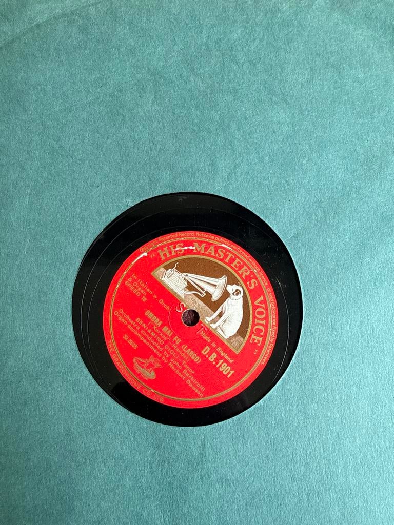 His Master's Voice 78RPM Shellac Collectie met Koffer (20 st, Cd's en Dvd's, Vinyl | Overige Vinyl, Ophalen of Verzenden, Voor 1960